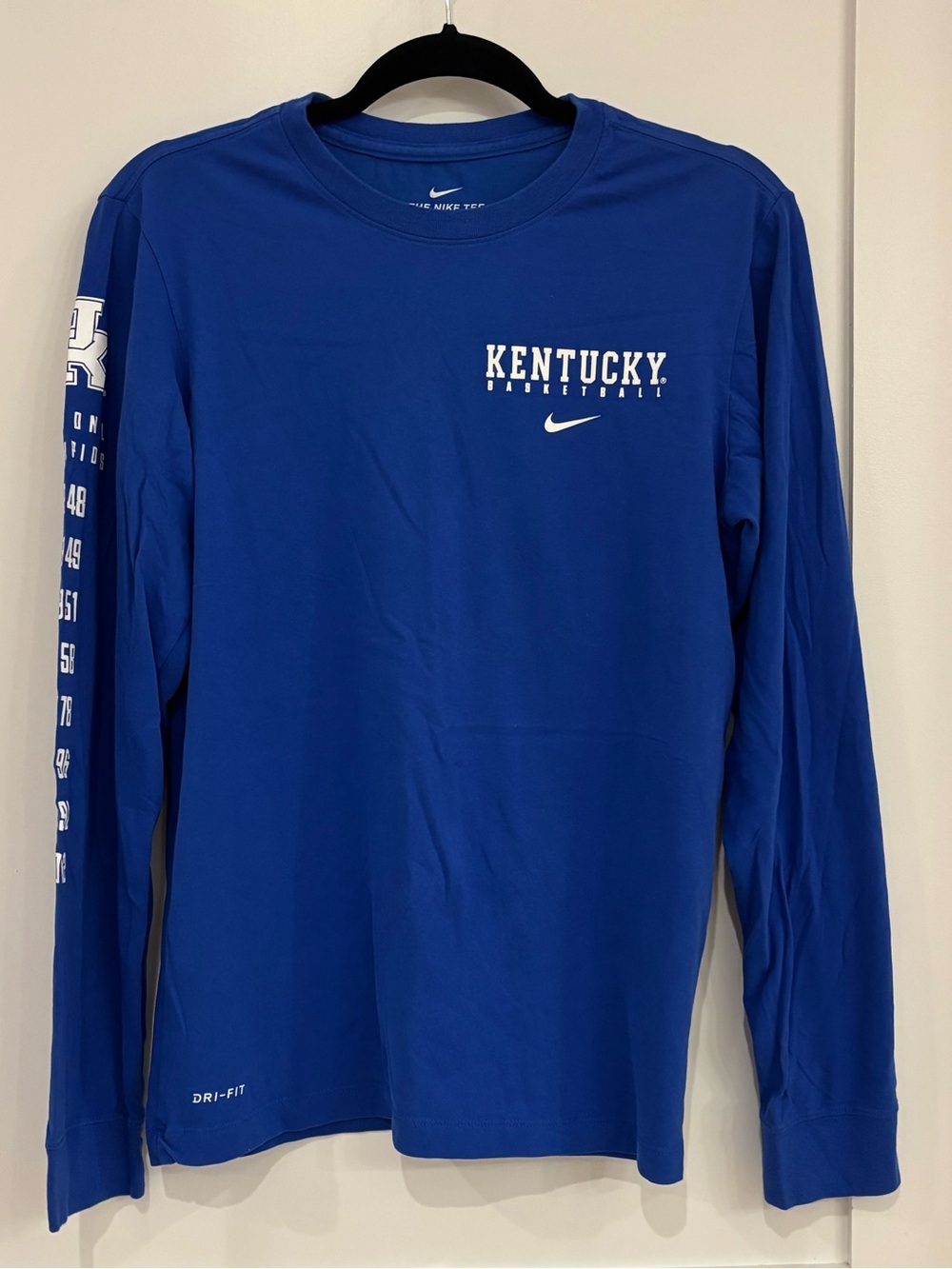 Nike Kentucky Blue Long-Sleeve Basketball Tee